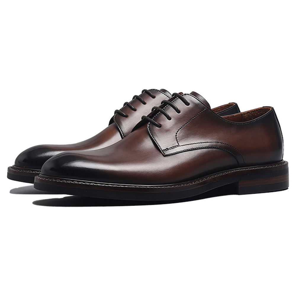 Handmade Men's Leather Elegant Derby Shoes