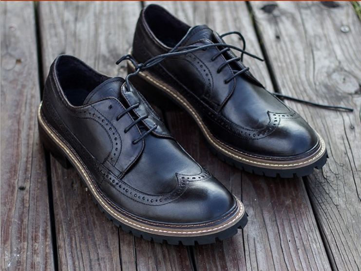 Handmade Men's Geniune Leather Formal Dress Shoes