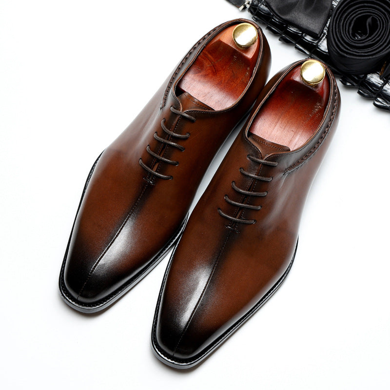 Handcrafted Men's Leather Oxford Dress Shoes - Durable and Stylish