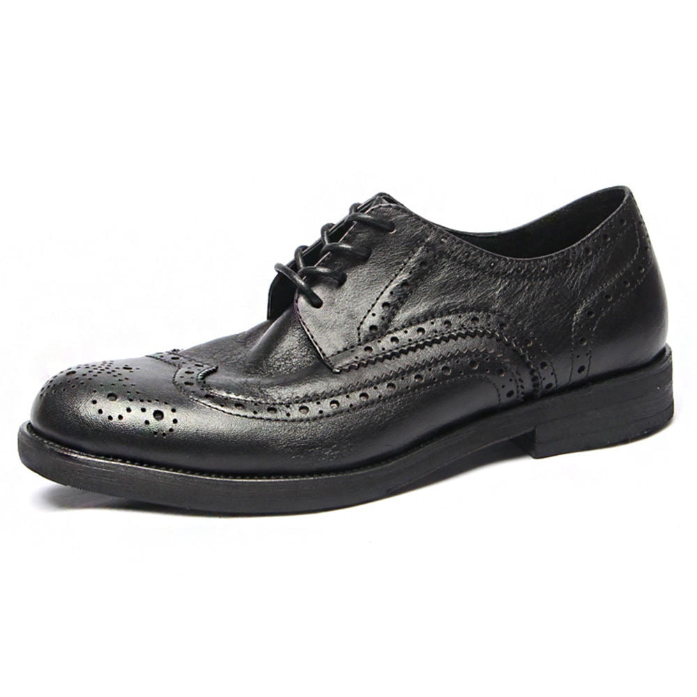 Handmade Men's Leather Wingtip Brogues