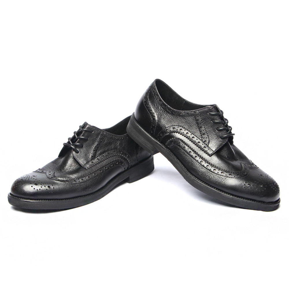 Handmade Men's Leather Wingtip Brogues