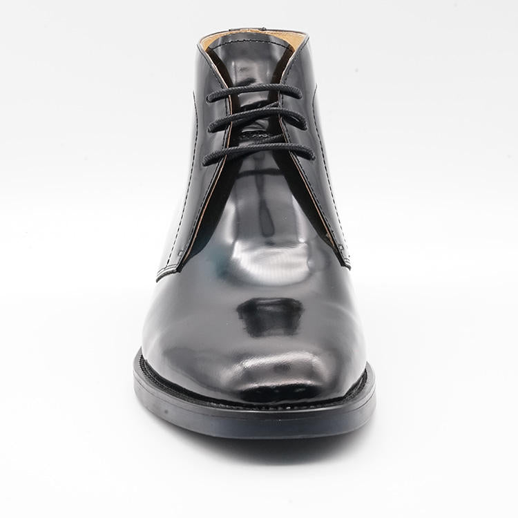 Handmade Men's Patent Cow Leather Formal Boots