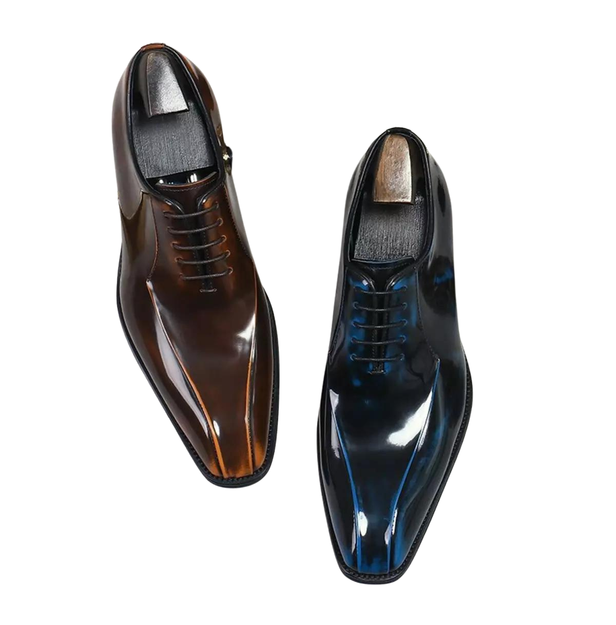 Handmade Men's Polished Leather Oxford Dress Shoes