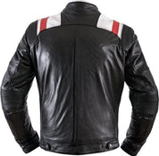 Men's Two-Tone Leather Biker Jacket - Image 2