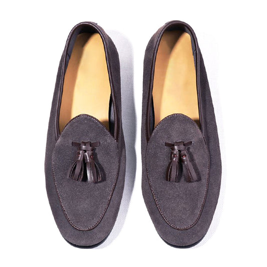 Handmade Me's Full Grain Suede Slip-On Loafers