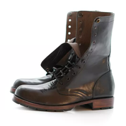 Handcrafted Men's Full-Grain Leather Lace-Up Ankle Boots