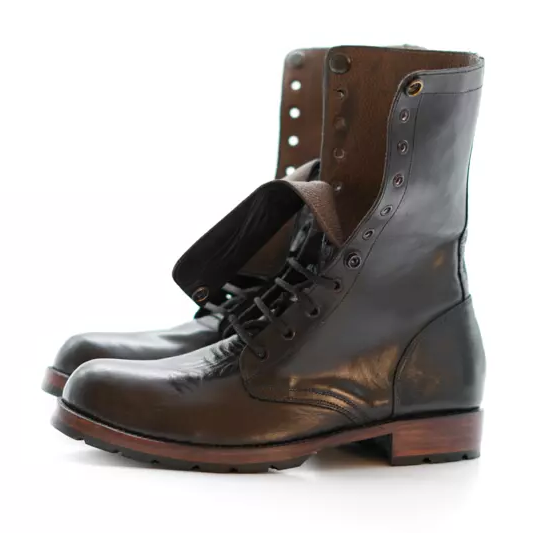 Handcrafted Men's Full-Grain Leather Lace-Up Ankle Boots