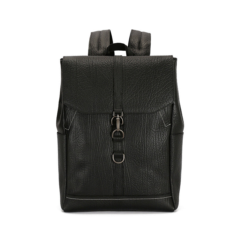 Handmade Retro Full-Grain Leather Business Laptop Backpack for Men