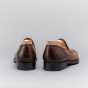 Handmade Tan brown Leather Men's shoes, Leather moccasins Loafer shoes
