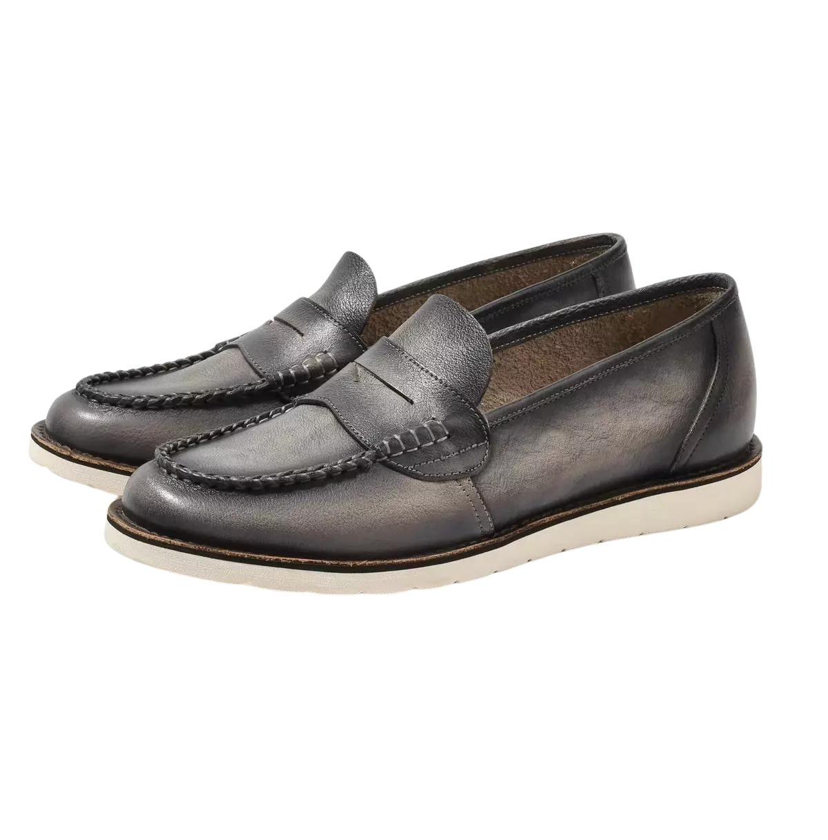 Handmade Women's Full Grain Patent Leather Modern Loafers