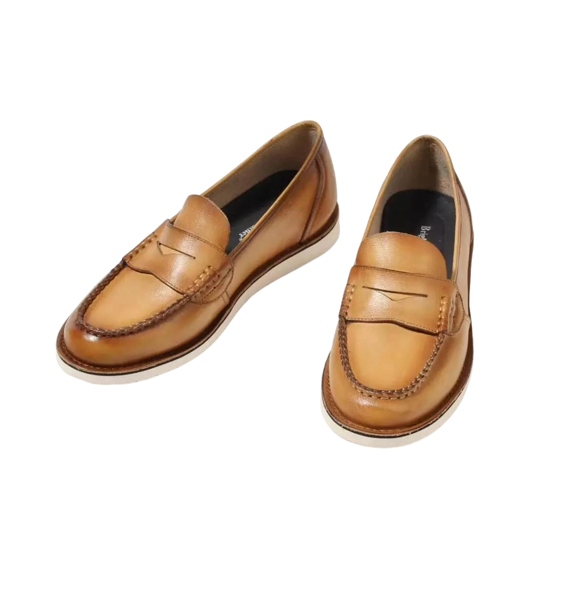 Handmade Women's Full Grain Patent Leather Modern Loafers