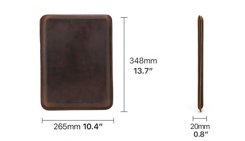 Luxury Leather Laptop Sleeve for MacBook Pro 14.2 Inch