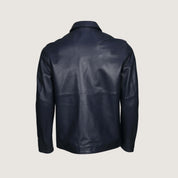 Handmade Men Black Biker Leather Jacket, Men Black Bomber Leather Jacket, Men Jackets - Image 2