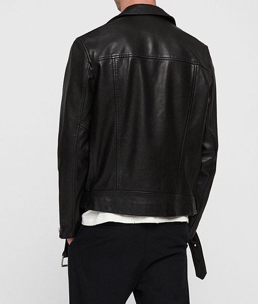 Handmade Men Black Biker Leather Jacket, Men Motorcycle Jacket, Biker Jacket for Men - Image 2