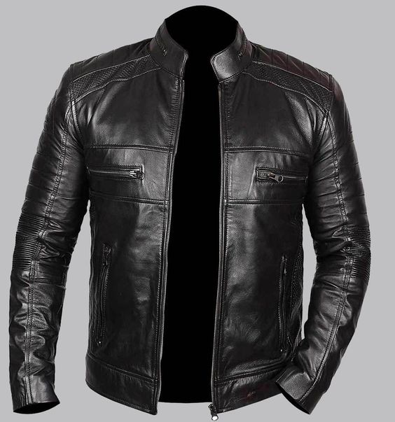 Handmade Men Black Brando Leather Jacket, Black Biker Jacket, Motorcycle Jacket Mens