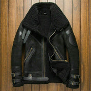 Men's Black Suede Motorcycle Jacket