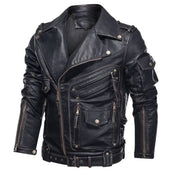 Black Leather Biker Jacket
