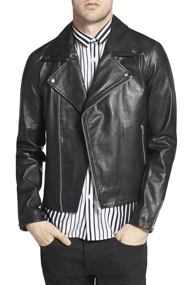Men Black Motorcycle Leather Jacket Leather Jacket, Leather Jackets