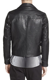 Men Black Motorcycle Leather Jacket Leather Jacket, Leather Jackets