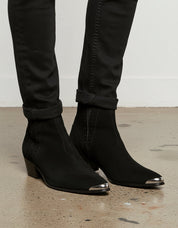 Men Black Suede Chelsea Boots, Ankle Boots, Chelsea Boots