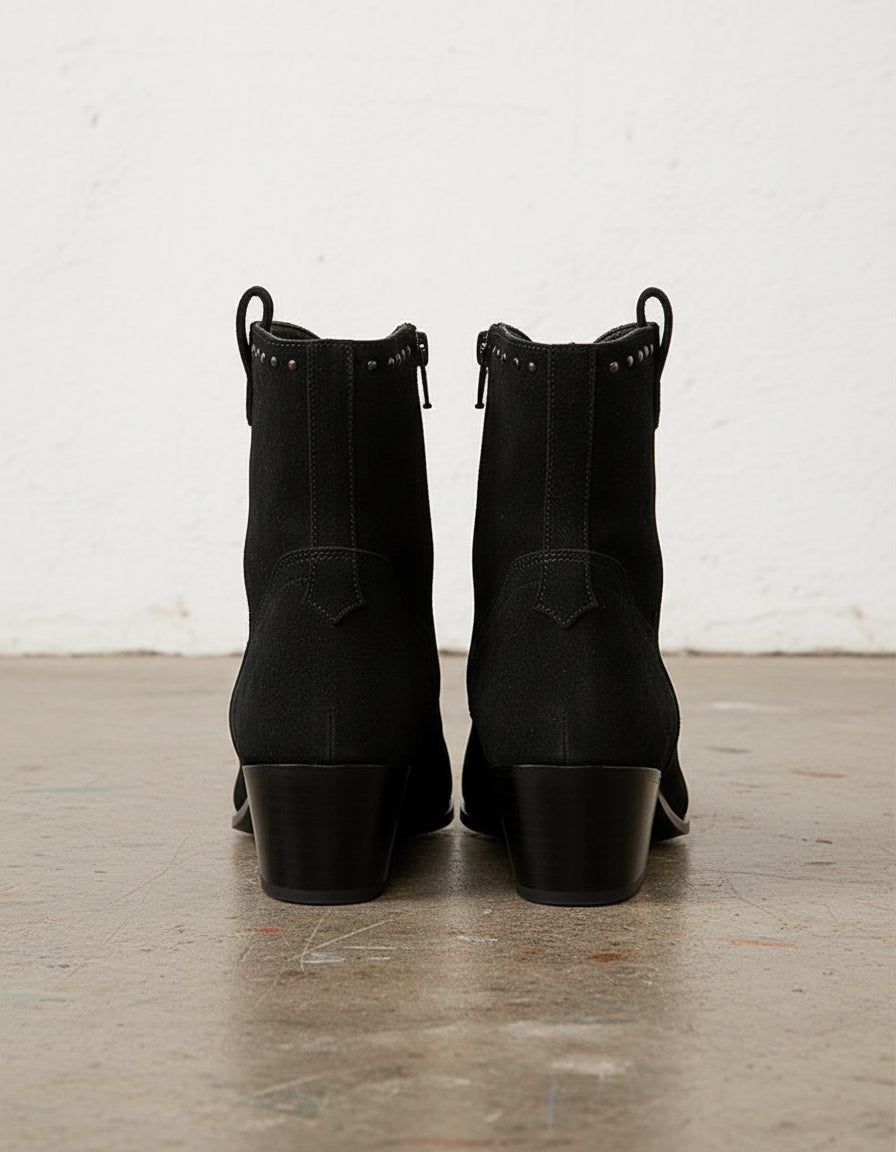 Men Black Suede Chelsea Boots, Ankle Boots, Chelsea Boots