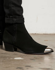 Men Black Suede Chelsea Boots, Ankle Boots, Chelsea Boots