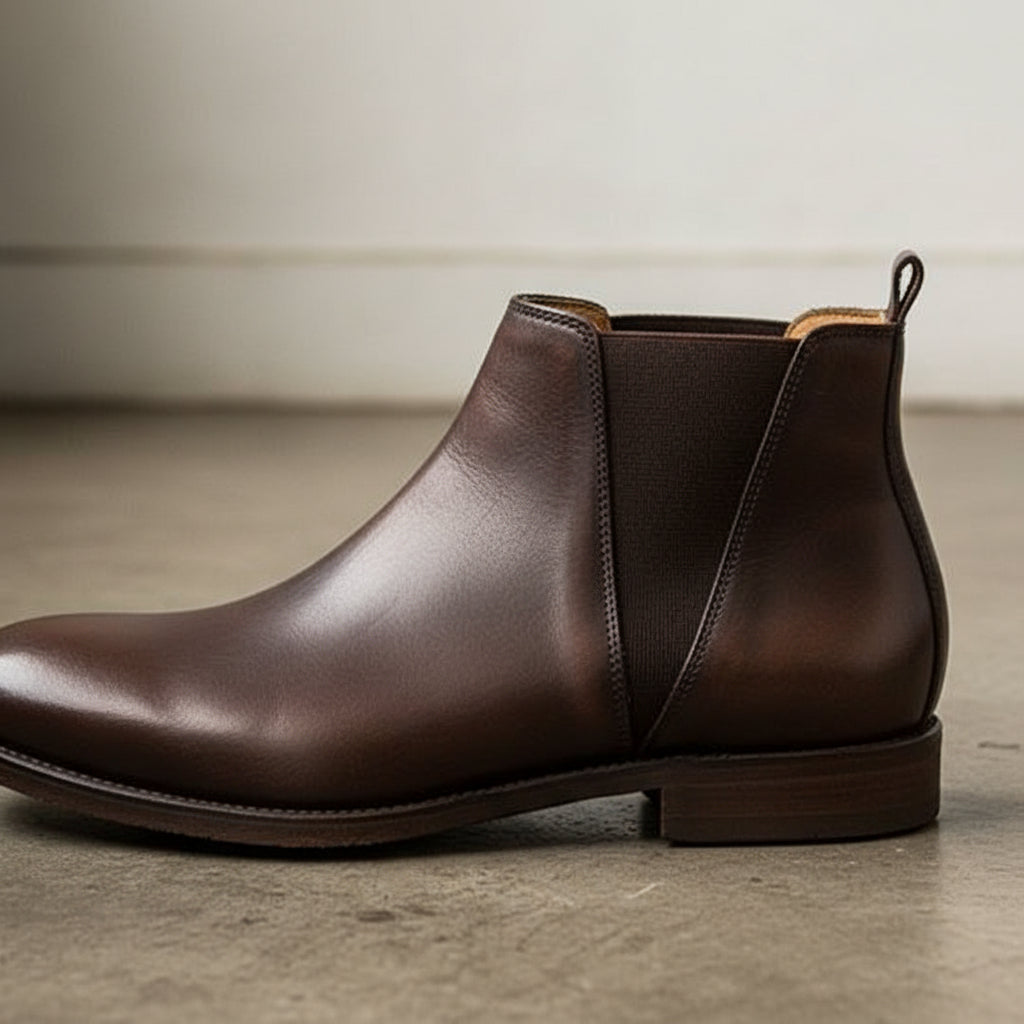 Men Brown Chelsea Boots, Ankle Boots Casual Ankle Chelsea Boots