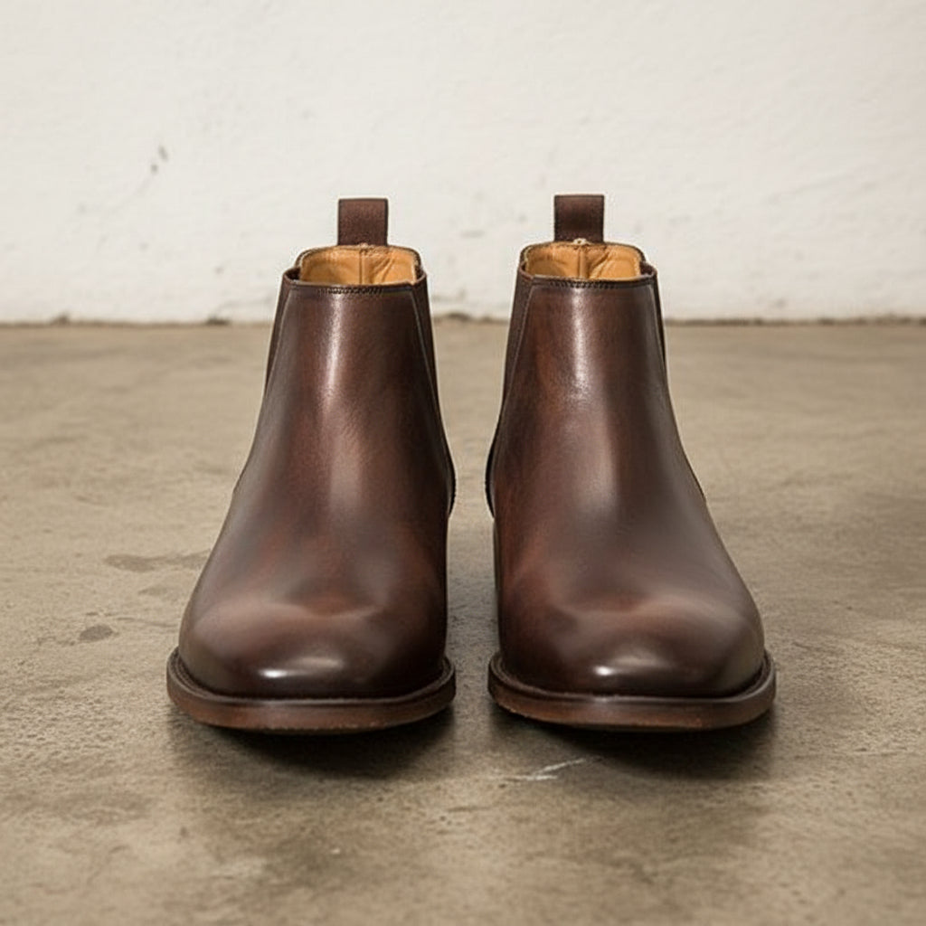 Men Brown Chelsea Boots, Ankle Boots Casual Ankle Chelsea Boots