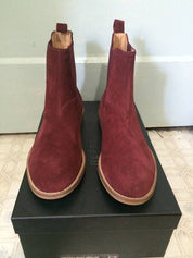 Men's Burgundy Suede Chelsea Boots | Casual Ankle Boots - Image 3