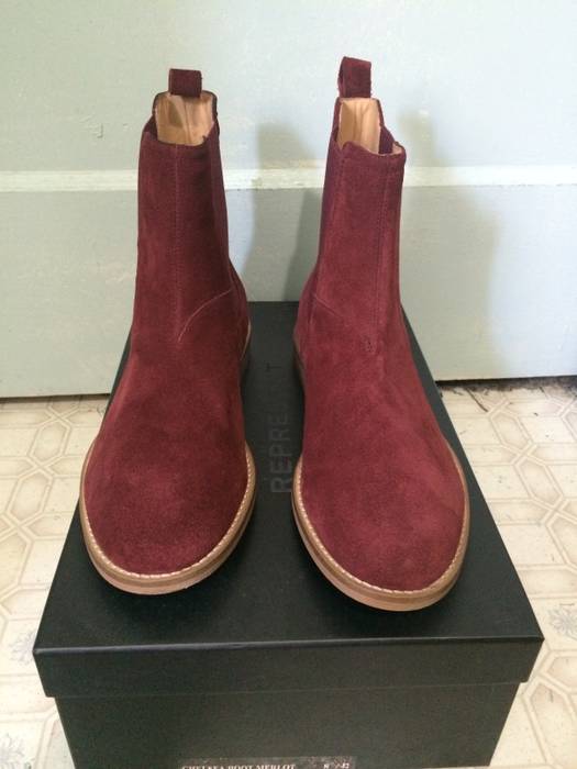Men's Burgundy Suede Chelsea Boots | Casual Ankle Boots - Image 3