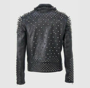 Punk Men Make to Order Rock Studded Jacket, Moto Biker Jacket