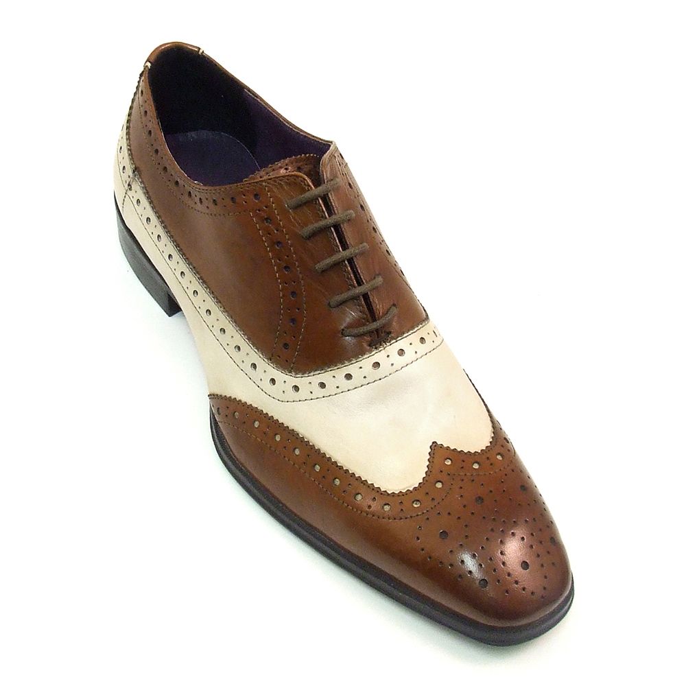 Men Spectator Shoes, Two Tone Shoes, Brown And White Formal Shoes,