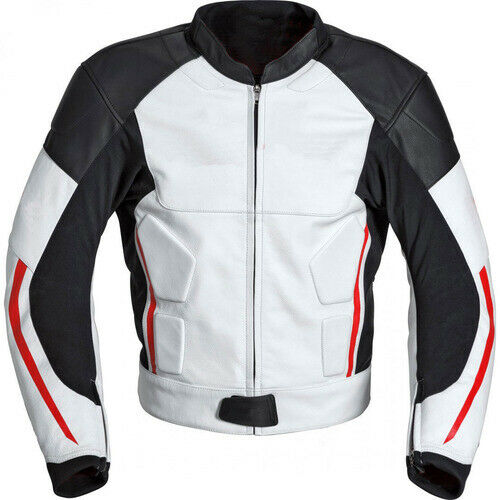 Men two tone Biker Leather Jacket, Mens motorcycle Racing Jacket