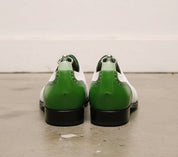 Men Two Tone Formal Shoes, Green And White Dress Shoes, Party Shoes
