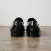 Mens Alligators Shoes, Classica crocodile Patterned dress shoes moccasins - back-view