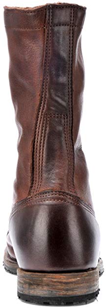 Men's Antique Brown Style Boots High Ankle Cap Toe Biker Boot