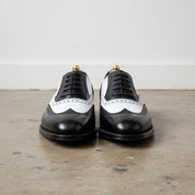 Mens Formal Shoes, Men Black Wing Tip Two Tone Spectator Shoes, Mens Shoes