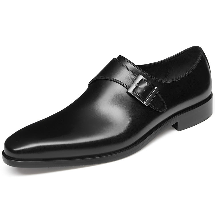 Men's Handcrafted Full-Grain Genuine Leather Classic Slip-On Shoes