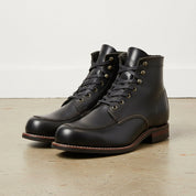 Mens Leather Boot, Men Ankle High Boot, Black Leather Boot, Boots - front-view