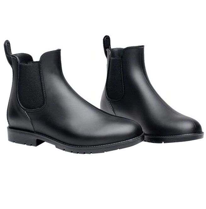 Men's Pvc Leather Elastic Band Ankle Chelsea Boots