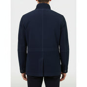 model-back-details - Men's Field Jacket, Suede Field Jacket, Utility Jacket, Men's Casual Jacket