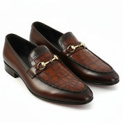 model-casual-setting - Men's Brown Leather Formal Shoes