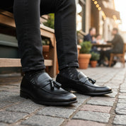 model-casual-setting - Men's Brown Leather Loafers