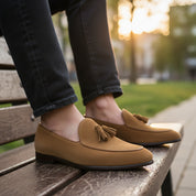 model-casual-setting - Men's Casual Suede Tassel Loafers