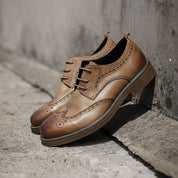 model-casual-setting - Men's Classic Leather Formal Shoes