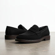 model-casual-setting - Men's Classic Suede Slip-On Loafers