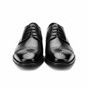 model-casual-setting - Men's Full Grain Leather Brogue Dress Shoes