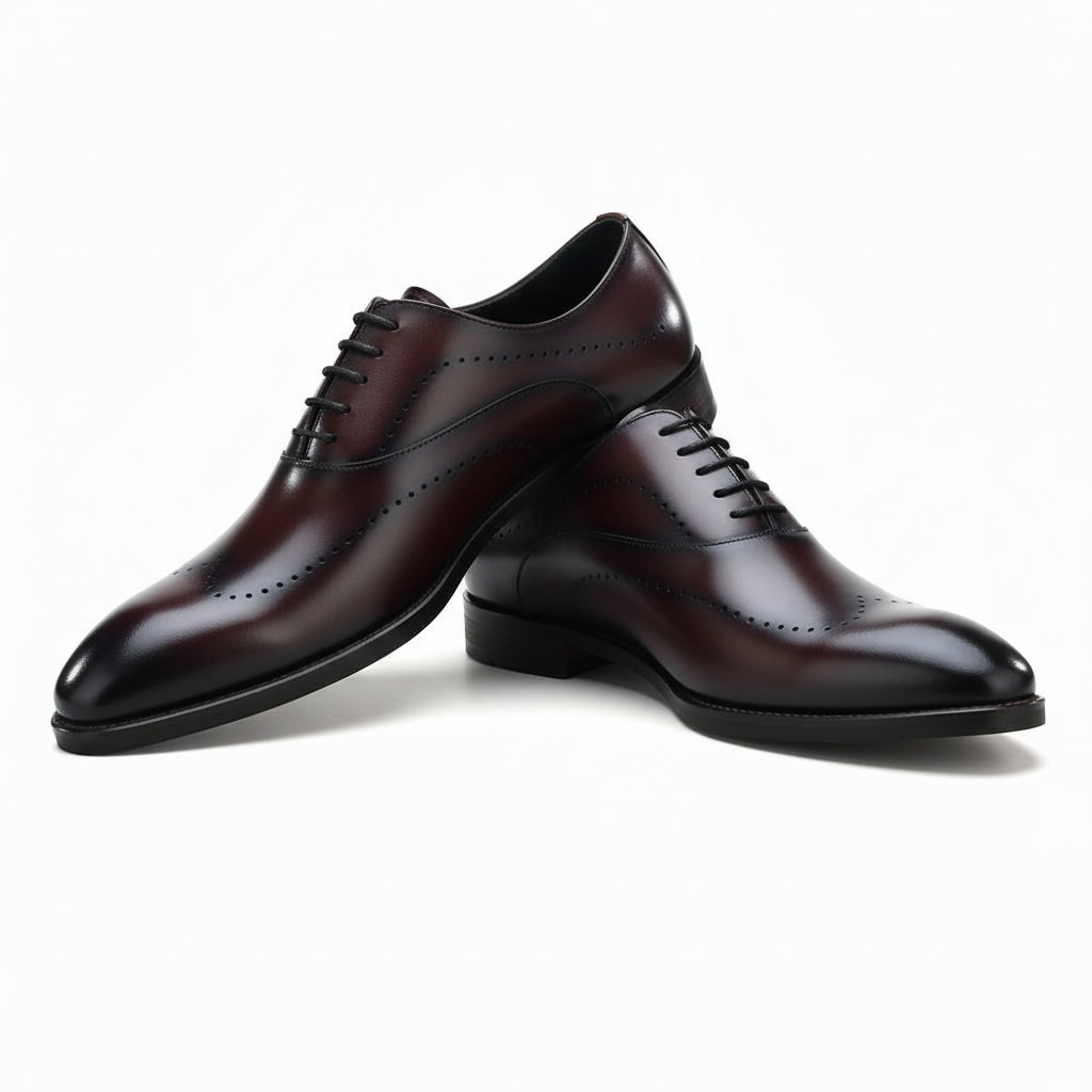 model-casual-setting - Men's Genuine Leather Dress Shoes