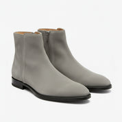 model-casual-setting - Men's Gray Suede Ankle Boots