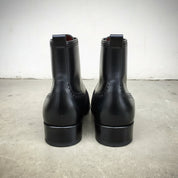 New Fashion Ankle Boots, Men Two Tone Wingtip Cap Toe Boots Leather Suede